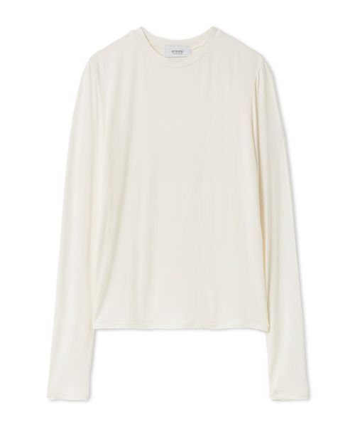 emmi（エミ）の「バンブーロングスリーブカットソー（Tシャツ/カットソー・レディース・ブラック/イエロー/ホワイト・F）」の17枚目の写真