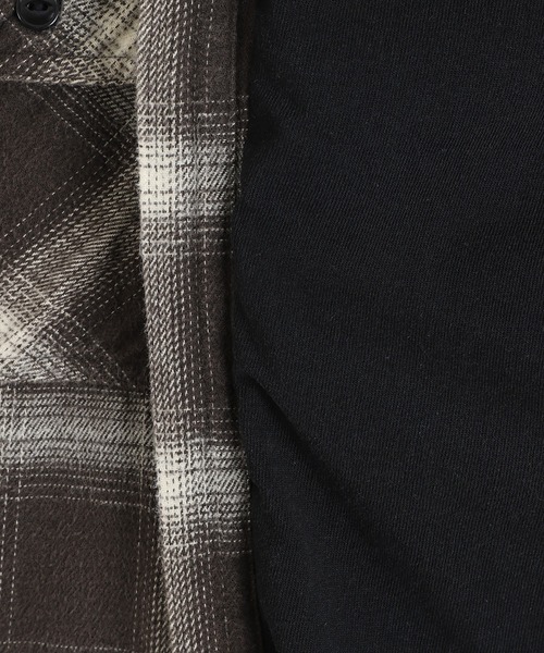 GOLD（ゴールド）の「GOLD / ゴールド：COTTON NEL CHECK PULLOVER WORK SHIRT：25B-GL29547[MUS]（シャツ/ブラウス・メンズ・ブラック・M）」の9枚目の写真