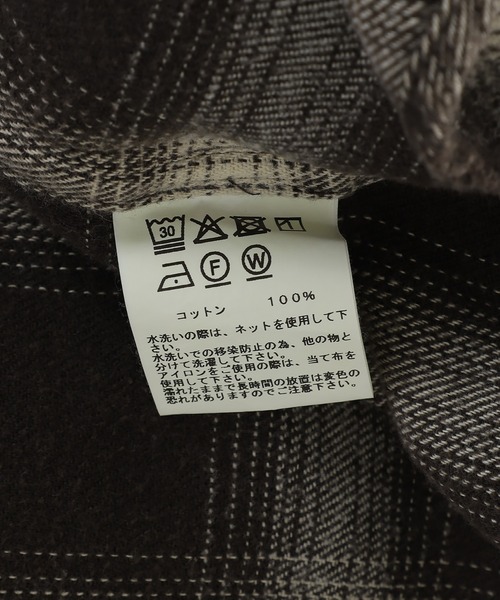 GOLD（ゴールド）の「GOLD / ゴールド：COTTON NEL CHECK PULLOVER WORK SHIRT：25B-GL29547[MUS]（シャツ/ブラウス・メンズ・ブラック・M）」の7枚目の写真
