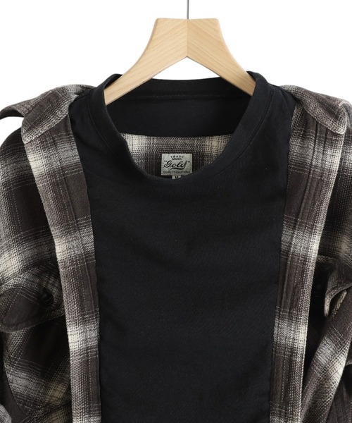 GOLD（ゴールド）の「GOLD / ゴールド：COTTON NEL CHECK PULLOVER WORK SHIRT：25B-GL29547[MUS]（シャツ/ブラウス・メンズ・ブラック・M）」の11枚目の写真