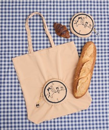 meeny miny（ミーニーマイニー）の「【meeny miny】CAT & BAKES 9456『3時のおやつ』エコバッグ（エコバッグ/サブバッグ）」