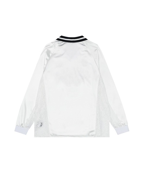 HOOK(フック)の「ストーンバタフライ カレッジトップス(Tシャツ/カットソー・レディース・ホワイト/ブラック・M)」の6枚目の写真
