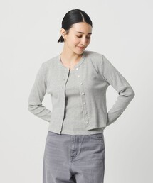 【グレー】パターンメッシュニットキャミソール Re:EDIT（リエディ） キャミソール 「2024 SUMMER COLLECTION