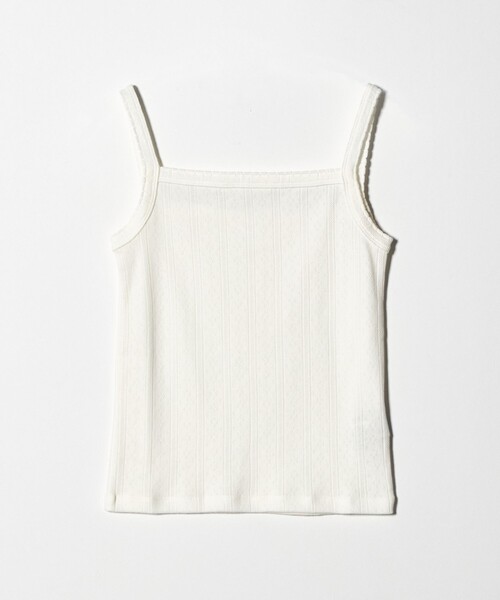 BEAUTY&YOUTH UNITED ARROWS(ビューティーアンドユースユナイテッドアローズ)の「コットン パターンメッシュ キャミソール(キャミソール・レディース・グレー系/ブラック/ピンク/ホワイト・FREE)」の2枚目の写真