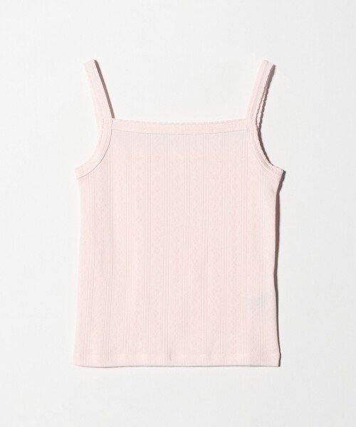 BEAUTY&YOUTH UNITED ARROWS(ビューティーアンドユースユナイテッドアローズ)の「コットン パターンメッシュ キャミソール(キャミソール・レディース・グレー系/ブラック/ピンク/ホワイト・FREE)」の1枚目の写真