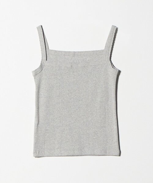 BEAUTY&YOUTH UNITED ARROWS(ビューティーアンドユースユナイテッドアローズ)の「コットン パターンメッシュ キャミソール(キャミソール・レディース・グレー系/ブラック/ピンク/ホワイト・FREE)」の5枚目の写真