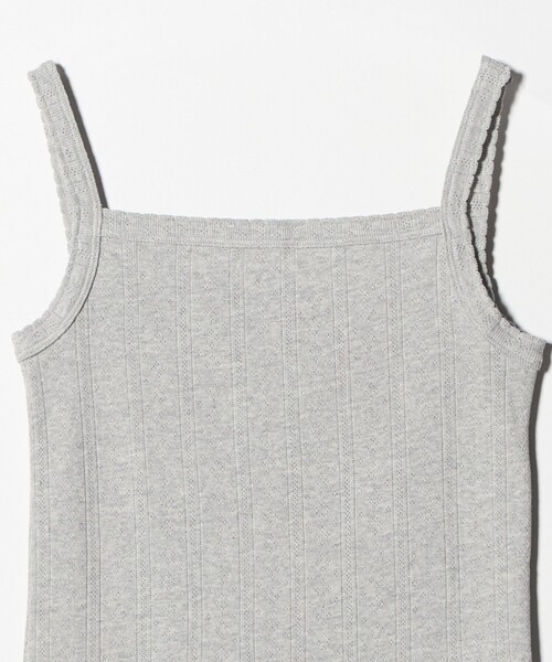 BEAUTY&YOUTH UNITED ARROWS(ビューティーアンドユースユナイテッドアローズ)の「コットン パターンメッシュ キャミソール(キャミソール・レディース・グレー系/ブラック/ピンク/ホワイト・FREE)」の6枚目の写真