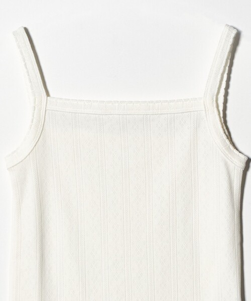 BEAUTY&YOUTH UNITED ARROWS(ビューティーアンドユースユナイテッドアローズ)の「コットン パターンメッシュ キャミソール(キャミソール・レディース・グレー系/ブラック/ピンク/ホワイト・FREE)」の10枚目の写真