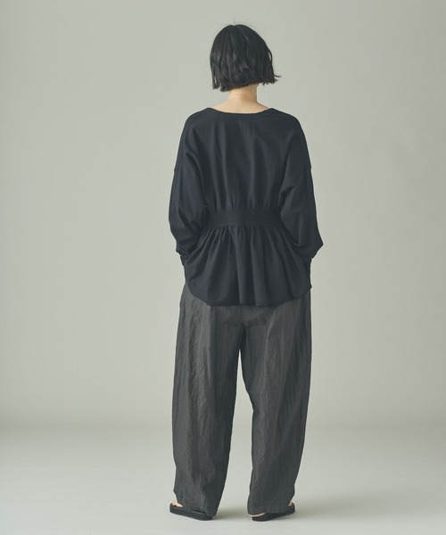 Curensology(カレンソロジー)の「Curensology(カレンソロジー)/ピンタックギャザーニットプルオーバー(ニット/セーター・レディース・クリーム/グレー/ブラック・FREE)」の17枚目の写真