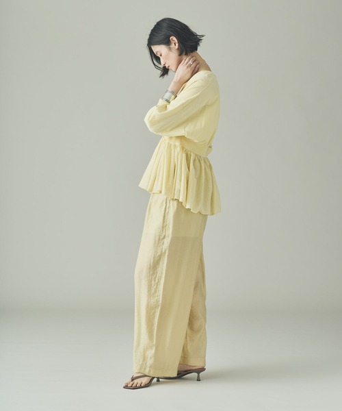 Curensology(カレンソロジー)の「Curensology(カレンソロジー)/ピンタックギャザーニットプルオーバー(ニット/セーター・レディース・クリーム/グレー/ブラック・FREE)」の22枚目の写真