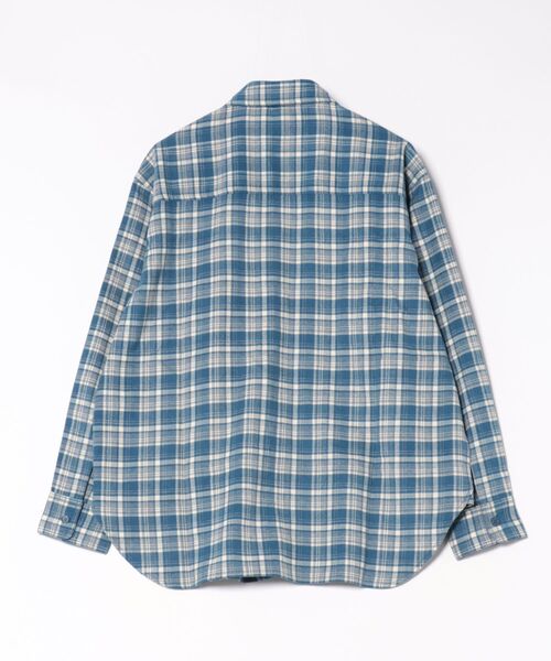 BANKS(バンクス)の「LS SHIRT /BANKS JOURNAL(バンクスジャーナル)チェックパターン長袖シャツ(シャツ/ブラウス・メンズ・ブルー/ブラウン・MEDIUM/LARGE)」の3枚目の写真