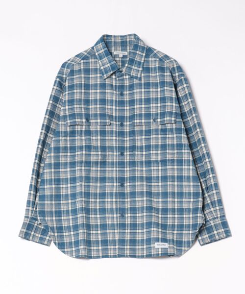 BANKS(バンクス)の「LS SHIRT /BANKS JOURNAL(バンクスジャーナル)チェックパターン長袖シャツ(シャツ/ブラウス・メンズ・ブルー/ブラウン・MEDIUM/LARGE)」の7枚目の写真