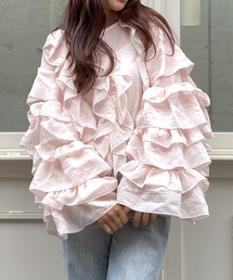 < ZOZOTOWN限定 >ラッフルシアーブラウス