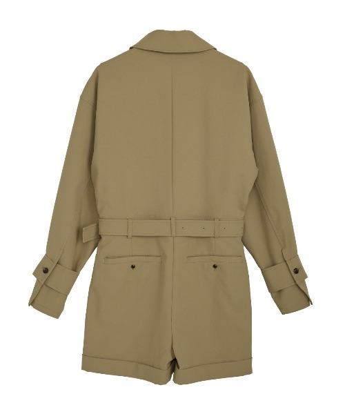 TRENCH LIKE SHORT ROMPERS（つなぎ/オールインワン）｜Ameri（アメリ