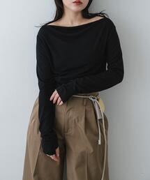 SENSE OF PLACE by URBAN RESEARCH | シアードレープリブトップ(Tシャツ/カットソー)