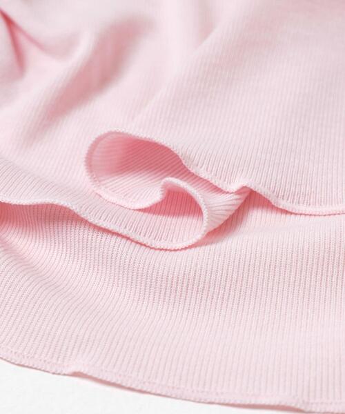 SENSE OF PLACE by URBAN RESEARCH(センスオブプレイスバイアーバンリサーチ)の「シアードレープリブトップ(Tシャツ/カットソー・レディース・オフホワイト/ブラック/ピンク・ONE)」の11枚目の写真