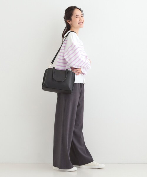 SHOO・LA・RUE（シューラルー）の「【軽量／2WAY】ふわっと軽いトートバッグ（トートバッグ・レディース・グレー/ブラック/ピンク系/ベージュ系4・00）」の19枚目の写真