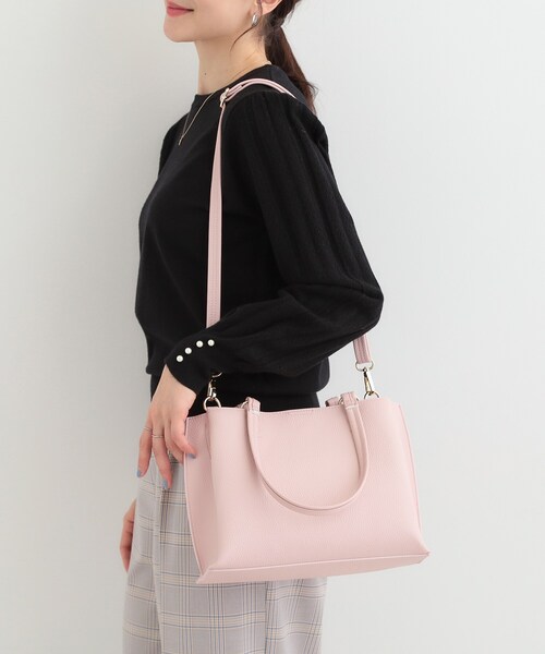 SHOO・LA・RUE（シューラルー）の「【軽量／2WAY】ふわっと軽いトートバッグ（トートバッグ・レディース・グレー/ブラック/ピンク系/ベージュ系4・00）」の20枚目の写真