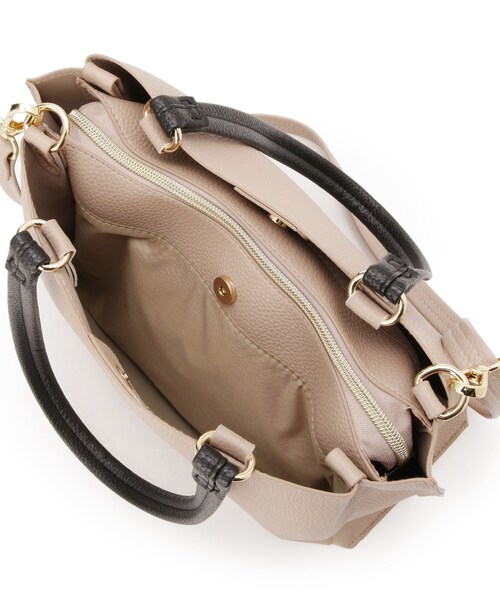 SHOO・LA・RUE（シューラルー）の「【軽量／2WAY】ふわっと軽いトートバッグ（トートバッグ・レディース・グレー/ブラック/ピンク系/ベージュ系4・00）」の6枚目の写真