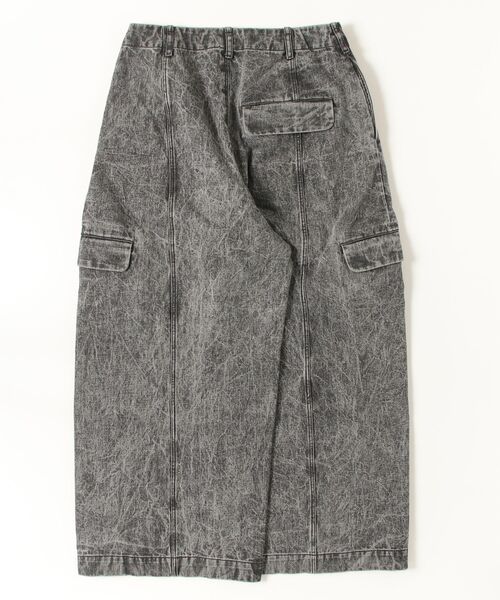 my beautiful landlet(マイビューティフルランドレット)の「【my beautiful landlet】 PIGMENT PRINT WASHED DENIM WIDE CARGO PANTS - black(その他パンツ・メンズ・ブラック・0/1/2)」の2枚目の写真