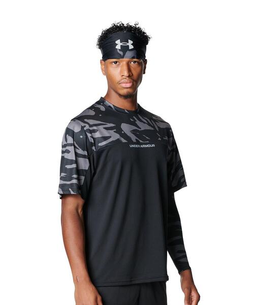 UNDER ARMOUR(アンダーアーマー)の「UAヤード テック ノベルティ ショートスリーブ Tシャツ(ベースボール/メンズ)(Tシャツ/カットソー・メンズ・ブラック・L/XL/M/S/2XL/3XL)」の1枚目の写真
