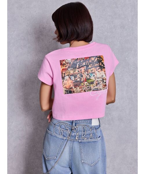 GYDA(ジェイダ)の「sacred edge cross PHOTOショートTシャツ(Tシャツ/カットソー・レディース・ピンク/オフホワイト/チャコールグレー・FREE)」の11枚目の写真