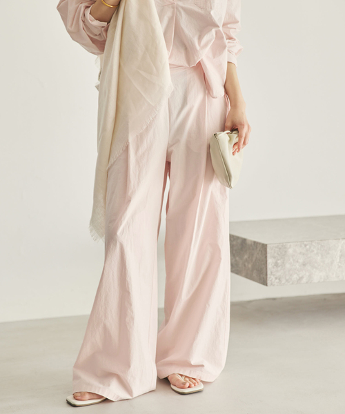 plage（プラージュ）の「relaxy shirt パンツ（その他パンツ・レディース・チャコールグレー/ボルドー/バーガンディー・38/36/34）」の3枚目の写真