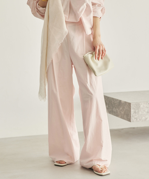 plage（プラージュ）の「relaxy shirt パンツ（その他パンツ・レディース・チャコールグレー/ボルドー/バーガンディー・38/36/34）」の17枚目の写真