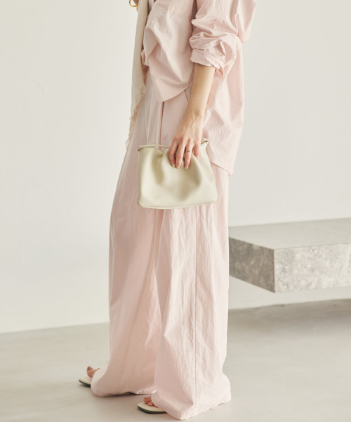 plage（プラージュ）の「relaxy shirt パンツ（その他パンツ・レディース・チャコールグレー/ボルドー/バーガンディー・38/36/34）」の18枚目の写真