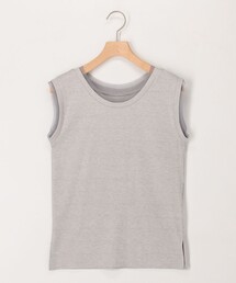 MICO COULIER | ラメテレコ×チュールタンクトップ(Tシャツ/カットソー)