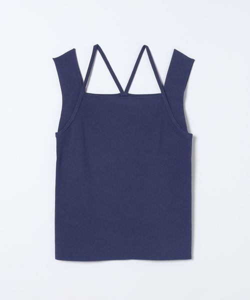 JEANASIS(ジーナシス)の「2WAYソウバリタンク/650681(タンクトップ・レディース・ネイビー/オレンジ・FREE)」の2枚目の写真