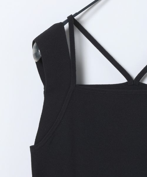 JEANASIS(ジーナシス)の「2WAYソウバリタンク/650681(タンクトップ・レディース・ネイビー/オレンジ・FREE)」の5枚目の写真