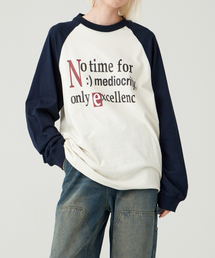 URBANAGE | ノータイム ナグラン ロングスリーブ_ネイビー(Tシャツ/カットソー)