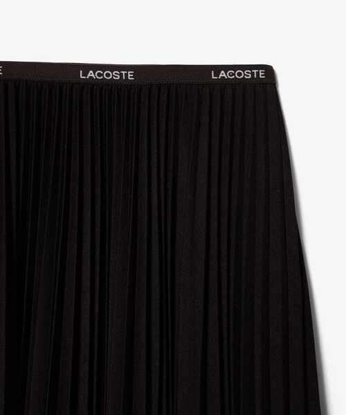 LACOSTE（ラコステ）の「ネームジャカード ウエストプリーツロングスカート（スカート・レディース・ブラウン/ネイビー・L/M/S/XS）」の10枚目の写真
