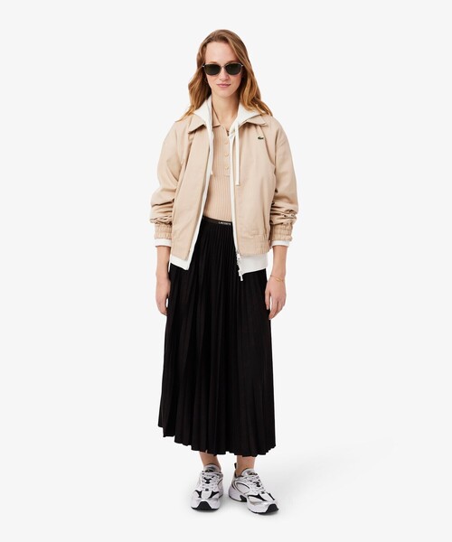 LACOSTE(ラコステ)の「ネームジャカード ウエストプリーツロングスカート(スカート・レディース・ブラウン/ネイビー・L/M/S/XS)」の12枚目の写真