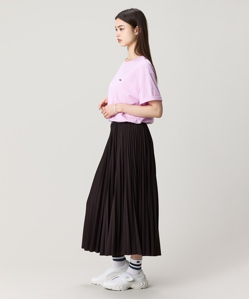 LACOSTE(ラコステ)の「ネームジャカード ウエストプリーツロングスカート(スカート・レディース・ブラウン/ネイビー・L/M/S/XS)」の18枚目の写真
