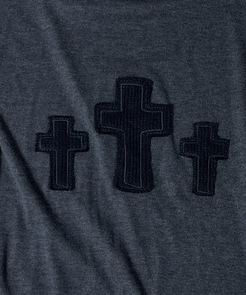 SK8ER ROCK（スケーターロック）の「Cross Soft Layered T-Shirt ((charcoal*gray))（Tシャツ/カットソー・レディース・その他・FREE）」の3枚目の写真