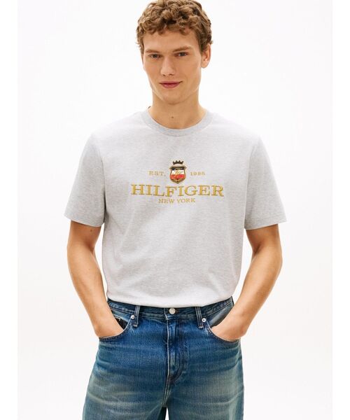 TOMMY HILFIGER（トミーヒルフィガー）の「ICON GRAPHIC TEE（Tシャツ/カットソー・メンズ・ホワイト/マルチ/グレー/ブルー・MEDIUM/LARGE/SMALL/X-LARGE）」の2枚目の写真