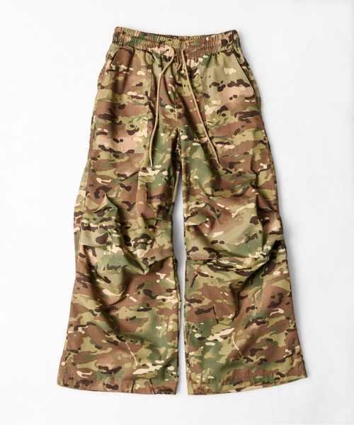 2D4 TACTICAL RIPSTOP CAMO EASY WIDE PANTSタクティカル リップストップ カモ イージーワイドパンツ　迷彩柄ワイドカーゴパンツ