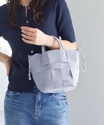 green label relaxing（グリーンレーベルリラクシング）の「2WAY 編込み 巾着 トートバッグ / ショルダーバッグ（ショルダーバッグ）」
