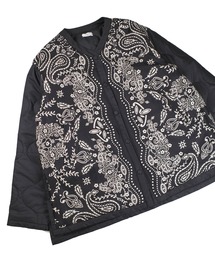 manipuri（マニプリ）の「【SE1】【manipuri/マニプリ】 0143401018 ミリタリークルーネック カレイドバンダナ キルティング ライナー ジャケット（ダウンジャケット/コート）」