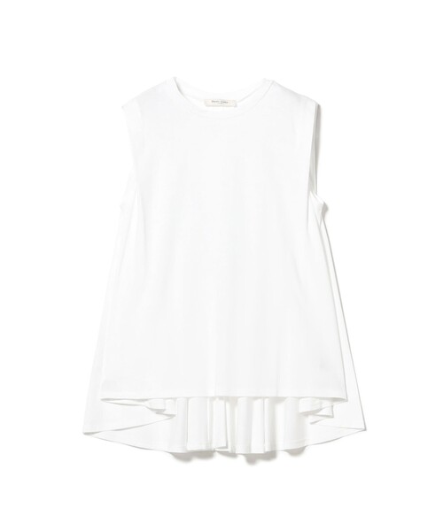 Demi-Luxe BEAMS（デミルクス ビームス）の「コットン バックフレア ノースリーブ プルオーバー［接触冷感］（Tシャツ/カットソー・レディース・ホワイト/チャコールグレー/サックスブルー・ONE SIZE）」の17枚目の写真