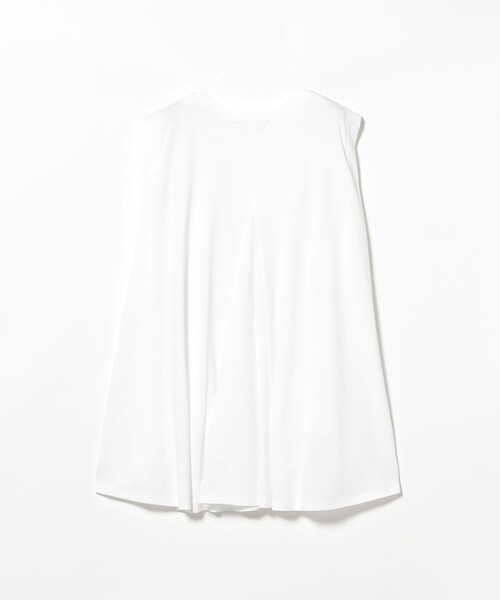 Demi-Luxe BEAMS（デミルクス ビームス）の「コットン バックフレア ノースリーブ プルオーバー［接触冷感］（Tシャツ/カットソー・レディース・ホワイト/チャコールグレー/サックスブルー・ONE SIZE）」の16枚目の写真