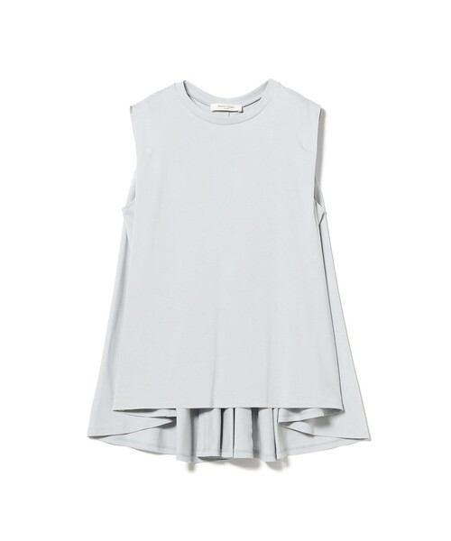 Demi-Luxe BEAMS（デミルクス ビームス）の「コットン バックフレア ノースリーブ プルオーバー［接触冷感］（Tシャツ/カットソー・レディース・ホワイト/チャコールグレー/サックスブルー・ONE SIZE）」の11枚目の写真
