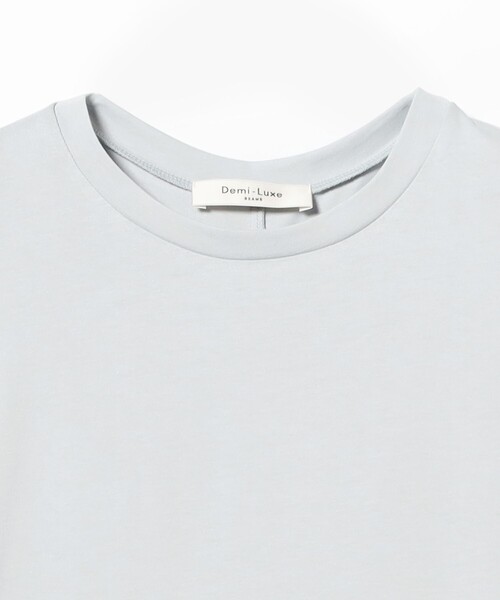 Demi-Luxe BEAMS（デミルクス ビームス）の「コットン バックフレア ノースリーブ プルオーバー［接触冷感］（Tシャツ/カットソー・レディース・ホワイト/チャコールグレー/サックスブルー・ONE SIZE）」の10枚目の写真