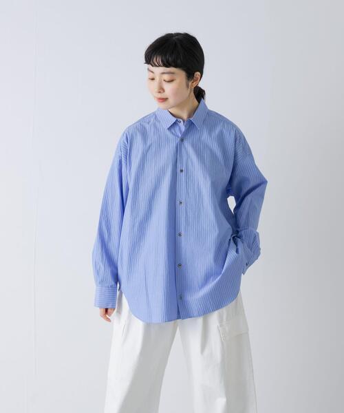 【新品】 かぐれ ハイツイストコットンレギュラーシャツ　アーバンリサーチ ハイツイストコットンレギュラーシャツ（シャツ/ブラウス）｜かぐれ