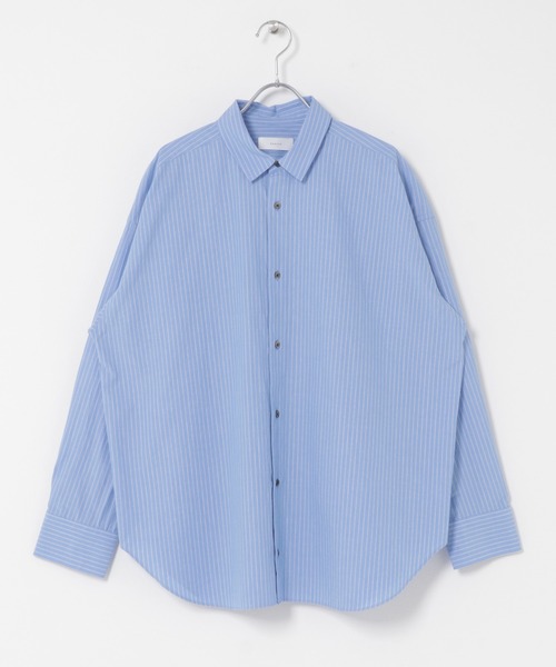 かぐれ（カグレ）の「ハイツイストコットンレギュラーシャツ（シャツ/ブラウス・レディース・ネイビー/ブルー・FREE）」の22枚目の写真