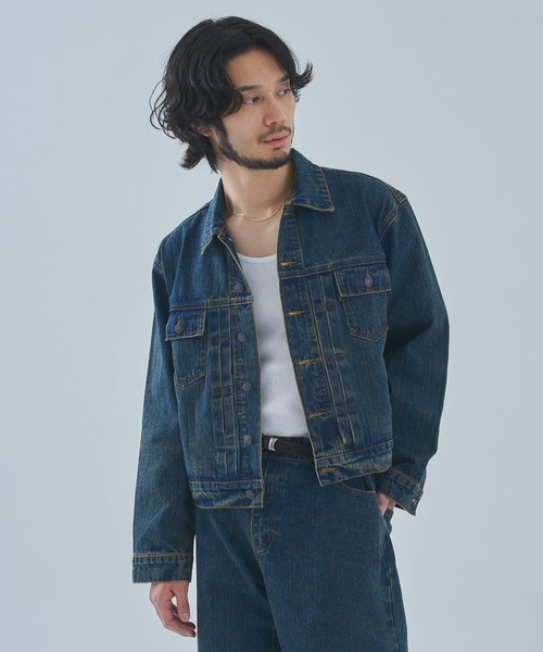 Noen(ノエン)の「オールドフェードデニムジャケット(デニムジャケット・メンズ・ブラック/インディゴブルー・LARGE/MEDIUM/X-LARGE)」の14枚目の写真