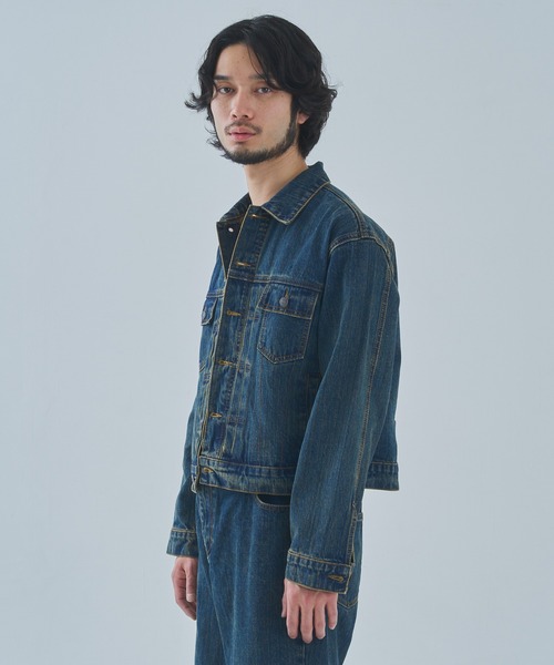 Noen(ノエン)の「オールドフェードデニムジャケット(デニムジャケット・メンズ・ブラック/インディゴブルー・LARGE/MEDIUM/X-LARGE)」の17枚目の写真