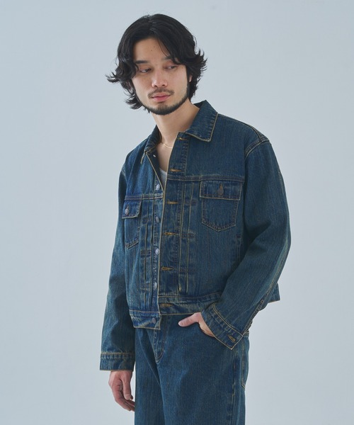 Noen(ノエン)の「オールドフェードデニムジャケット(デニムジャケット・メンズ・ブラック/インディゴブルー・LARGE/MEDIUM/X-LARGE)」の16枚目の写真
